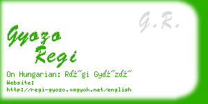 gyozo regi business card